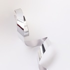 Лента для декора и подарков, «Металлик», серебро, 2 см × 50 м - Фото 2