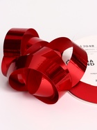 Лента для декора и подарков, «Металлик», красный, 2 см × 50 м - Фото 3