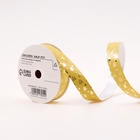 Лента новогодняя декора и подарков, «Елки», золотая, 2 см × 50 м - Фото 2