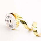 Лента новогодняя для декора и подарков «С рождеством», золотая, 2 см × 50 м - Фото 2