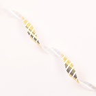 Лента для декора и подарков, «Полосы», золотая, 2 см × 50 м - Фото 3