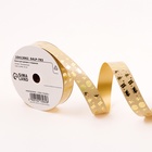 Лента для декора и подарков, «Подарки», золотая, 2 см × 50 м - Фото 2