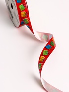 Лента для декора и подарков, «Подарки», красный, 2 см × 50 м - Фото 6