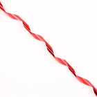 Лента для декора и подарков металлик, 1,2см х 45м, красная - Фото 3