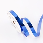 Лента для декора и подарков металлик, 1.2 см × 45 м, синяя - Фото 2