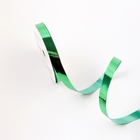 Лента пластиковая металлик, 1,2см х 45м, зелёная - Фото 2