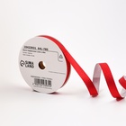 Лента для декора и подарков с глиттером «Тиффани», 1.2 см × 45 м, красная - Фото 1