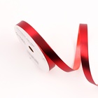 Лента для декора и подарков «Металлик», 1.2 см × 45 м, красная - Фото 2