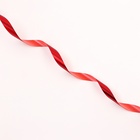 Лента для декора и подарков «Металлик», 1.2 см × 45 м, красная - Фото 3