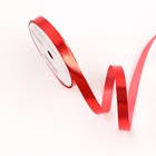 Лента для декора и подарков «Металл», 1.2 см × 45 м, красная - Фото 2