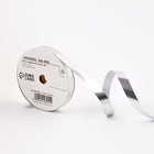 Лента для декора и подарков «Металл», 1.2 см × 45 м, серебряная - Фото 1