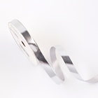 Лента для декора и подарков «Металл», 1.2 см × 45 м, серебряная - Фото 2