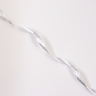 Лента для декора и подарков новогодняя «Снежинки», 1.2 см × 45 м, серебряная. - Фото 3