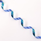 Лента для декора и подарков новогодняя новогодняя «Звезды», 1.2 см × 45 м, синий. - Фото 3