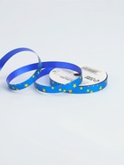 Лента для декора и подарков новогодняя новогодняя «Звезды», 1.2 см × 45 м, синий. - Фото 3