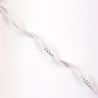 Лента для декора и подарков новогодняя новогодняя «Звездочки металлик», 1.2 см × 45 м, белая - Фото 3