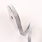 Лента пластиковая "Шелк", 1,2см х 45м, серебряная - Фото 2
