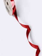 Лента для декора и подарков новогодняя новогодняя «Звездочки глянец», 1.2 см × 45 м, красная - Фото 2