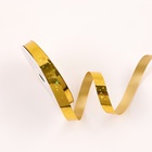 Лента пластиковая "Звездочки глянец", 1,2см х 45м, золотая - Фото 2