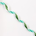 Лента для декора и подарков новогодняя новогодняя «Звездочки глянец», 1.2 см × 45 м, зелёный . - Фото 3