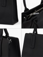 Сумка женская тоут TEXTURA на молнии, 29×10×25 см, однотонная, чёрная - Фото 3