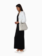 Сумка женская тоут TEXTURA на молнии, 29×10×25 см, однотонная, молочная - Фото 14