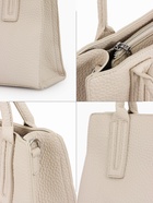 Сумка женская тоут TEXTURA на молнии, 29×10×25 см, однотонная, молочная - Фото 3