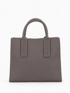 Сумка тоут TEXTURA, с длинным ремнем, средний размер, 29×10×25 см, однотонная, серая - Фото 2