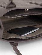 Сумка тоут TEXTURA, с длинным ремнем, средний размер, 29×10×25 см, однотонная, серая - Фото 11