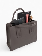 Сумка тоут TEXTURA, с длинным ремнем, средний размер, 29×10×25 см, однотонная, серая - Фото 12