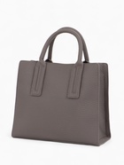 Сумка тоут TEXTURA, с длинным ремнем, средний размер, 29×10×25 см, однотонная, серая - Фото 4