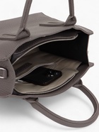 Сумка тоут TEXTURA, с длинным ремнем, средний размер, 29×10×25 см, однотонная, серая - Фото 10