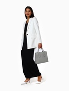 Сумка женская тоут TEXTURA на молнии, 29×10×25 см, однотонная, серая - Фото 14