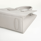 Сумка женская тоут TEXTURA на молнии, 29×10×25 см, однотонная, серая - Фото 4