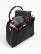 Сумка женская тоут TEXTURA на молнии, 25×7×21 см, однотонная, чёрная - Фото 11