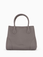 Сумка женская тоут TEXTURA на молнии, 25×7×21 см, однотонная, серая - Фото 9