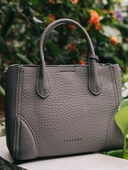 Сумка женская тоут TEXTURA на молнии, 25×7×21 см, однотонная, серая - Фото 18