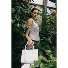 Сумка женская тоут TEXTURA на молнии, 25×7×21 см, однотонная, белая - Фото 11