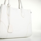 Сумка женская тоут TEXTURA на молнии, 25×7×21 см, однотонная, белая - Фото 8