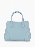 Сумка женская тоут TEXTURA на молнии, 25×7×21 см, однотонная, голубая - Фото 3