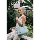 Сумка женская тоут TEXTURA на молнии, 25×7×21 см, однотонная, голубая - Фото 11