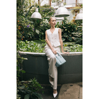 Сумка женская тоут TEXTURA на молнии, 25×7×21 см, однотонная, голубая - Фото 10