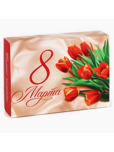 Коробка для сладостей «8 марта», 20×15×5 см
