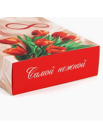 Коробка для сладостей «8 марта», 20×15×5 см