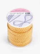 Шнур витой, d=3 мм, 25 ± 1 м, цвет золотой - Фото 6