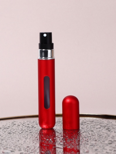 Атомайзер для парфюма, с распылителем, 10 мл, цвет красный