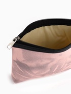 Косметичка на молнии плоская, с принтом, розовая - Фото 2