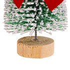 Декор «Ёлка на подставке с бантом», заснеженная, 6×6×15 см - Фото 4
