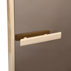 Дверь для бани и сауны стеклянная "Бронза", размер коробки 170х67, 6мм - фото 25369686