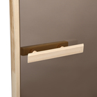 Дверь для бани и сауны стеклянная "Бронза", размер коробки 180х67, 6мм 10661032